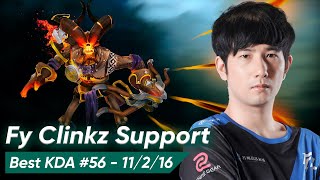 Fy God CLINKZ SOFT SUPPORT 4 Pos  Dota 2 735c Pro Gameplay [upl. by Ayerhs]