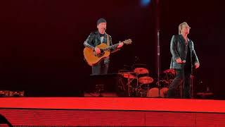 U2 Peace On Earth Bonos Speech Sphere Las Vegas 2182024 Live Front Row [upl. by Granlund]