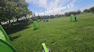 Nerf War with Dart Zone Max Stryker 20 [upl. by Yenatirb]