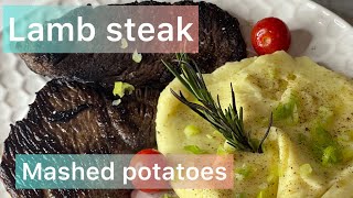 Lamb steak recipe how to make lamb steak with mashed potatoes [upl. by Piselli]