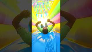 Lets go to the inflatable slide together inflatable slide fuuny [upl. by Ybot]