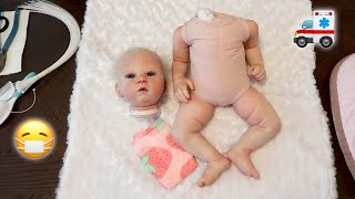 Reborn Baby Doll Surgery to Fix Toddler Reborns Floppy Body [upl. by Blumenthal]