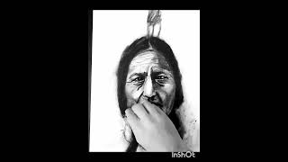 Fast Charcoal Portrait drawing of an Native American Indian Chiefdrawing charcoaldrawing sketch [upl. by Aisset609]