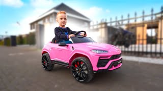 LUCIANO IN ZIJN EIGEN BESTUURBARE LAMBORGHINI URUS 2754 [upl. by Akemrej]