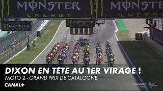 Jake Dixon sort en tête du 1er virage  Grand Prix de Catalogne  Moto 2 [upl. by Aed]