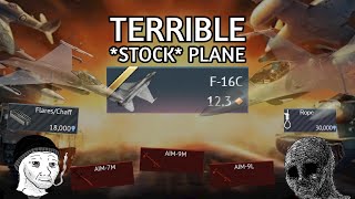 Stock F16C PAINFUL grind experience The WORST stock jet  Radar missiles doesnt work🤨 [upl. by Wesley]