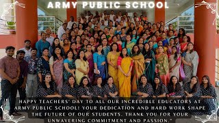 TEACHERS DAY CELEBRATION  ARMY PUBLIC SCHOOL KKR  aps [upl. by Arlie]