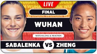 SABALENKA vs ZHENG • WTA Wuhan 2024 Final • LIVE Tennis Watchalong Stream [upl. by Ardelia98]