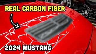 DECKING OUT MY 2024 MUSTANG IN CARBON FIBER [upl. by Liuqa]