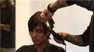 Hair Care for Men  How to Flat Iron Mens Hair [upl. by Attenyt589]