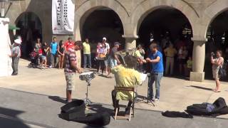 Flashmob Waltz n2 de shostakovich Plaza de Abastos de Pontevedra [upl. by Garreth]