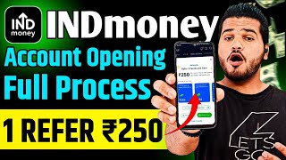 How To Open INDmoney Demat Account  INDmoney Demat Account Opening Full Process  Refer And Earn [upl. by Ailiec]