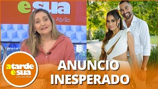 Lexa anuncia primeira gravidez e Sonia Abrão comenta “Ninguém esperava” [upl. by Atneuqal]