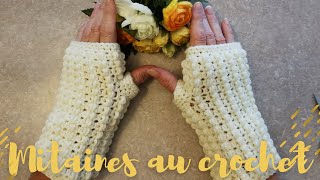 Comment faire des Mitaines au crochet [upl. by Laehcar]