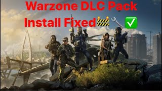 Warzone DLC Pack Install Fix [upl. by Eisyak]