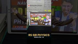 RS SIR PHYSICS myrisingindia shortsvideo ytshortsindia physics 🔥divyanshumaurya [upl. by Eladroc452]