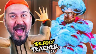 KIZGIN ÖĞRETMEN TAVUK OLDU GİZEMLİ ÇİKOLATA HEYKEL  SCARY TEACHER 3D OYNUYORUZ [upl. by Pacien]