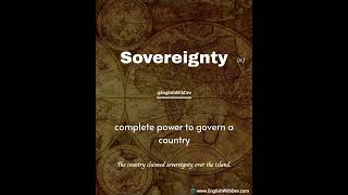 Sovereignty Definition amp Meaning [upl. by Theodosia]