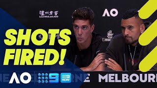 Kokkinakis and Kyrgios cheeky crack at opponents for disrespectful tag  Australian Open 2022 [upl. by Allin]