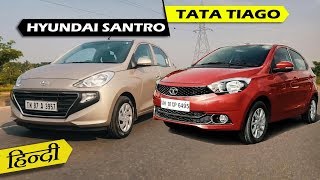 2018 Hyundai Santro vs Tata Tiago  Detailed Comparison  ICN Studio [upl. by Okihcim819]