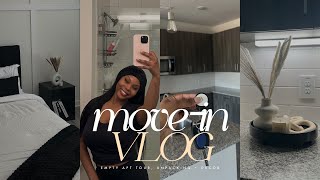 moving vlog ep 01 empty luxury apartment tour movein day unpacking settling in amp living alone [upl. by Favian507]