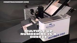 Count Number Pro Touch Crash Numbering Perforating and Scoring Machine [upl. by Jarid506]