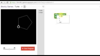 Blockly Games  Solution Turtle 2 [upl. by Ennayehc192]