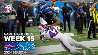 Buffalo Bills vs Detroit Lions Game Highlights  NFL 2024 Season Week 15 [upl. by Vivyanne]