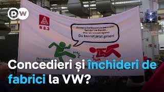 Concedieri și închideri de fabrici la VW [upl. by Ellita]