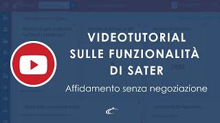 Tutorial sulle funzionalità di SATER affidamento senza negoziazione [upl. by Noid988]