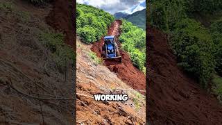 Extreme Work Carving Mountain Paths with Precision 🚜⛰️ shorts [upl. by Gilburt]