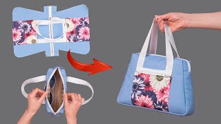 How to sew a stylish bag in the simplest way [upl. by Bledsoe]