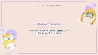 Towards modern development of cloud applications  Robert Grandl [upl. by Edouard324]