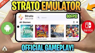 🔥 STRATO EMULATOR ANDROID OFFICIAL GAMEPLAY REVIEW  NEW NINTENDO SWITCH EMULATOR [upl. by Tod753]