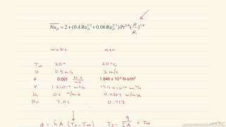 Sphere in Cross Flow Whitaker Correlation [upl. by Oralla]