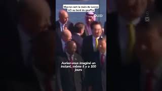 LCI au bord des larmes Macron sert la main de Lavrov Russie G20 Ukraine diplomatie politique [upl. by Deth95]