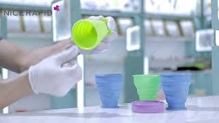 Food Grade Folding Silicone Rubber Water Cups [upl. by Tindall]