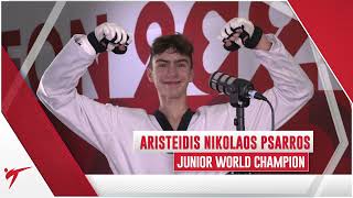 DAY 3 INTERVIEW ARISTEIDIS NIKOLAOS PSARROS 51KG JUNIOR WORLD CHAMPION 2024 CHUNCHEON [upl. by Monique230]