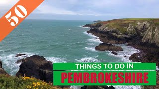 BEST 50 PEMBROKESHIRE WALES  UK  Places to Visit [upl. by Anassor]