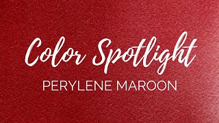 Color Spotlight Perylene Maroon PR179  Season 3 [upl. by Lednor]