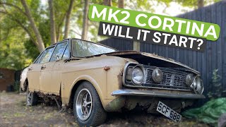 MK2 Ford Cortina 1600e  WILL IT START Day 1 [upl. by Norvil301]