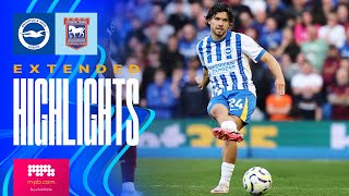 EXTENDED HIGHLIGHTS  Brighton v Ipswich  Premier League [upl. by Orpah57]