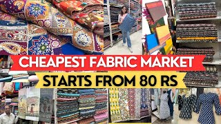 Fabric Market In Mumbai  Jaipuri Kalamkari Chikankari Starts  80 Rs  Shantidoot Cloth Market [upl. by Wakefield552]