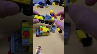 Destroying the lego crane lego car shorts crane [upl. by Odrautse]