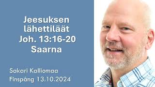 Messu  Finspång 13102024 klo 11  Saarna Sakari Kalliomaa [upl. by Schonfield305]