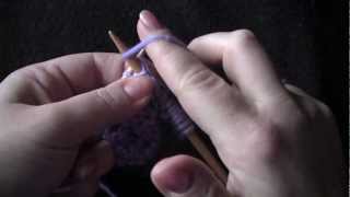 Purl Stitch  English Style [upl. by Arbuckle]