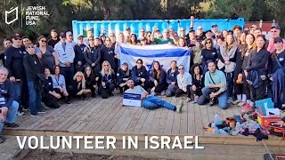 Volunteer In Israel With Jewish National FundUSA [upl. by Luar728]