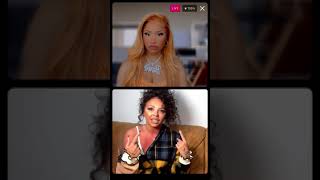 Nicki Minaj BLASTS LeighAnne Pinnock On Instagram Live over Jesy Nelson Blackfishing DM’s [upl. by Eirehc]