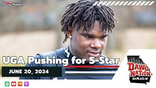 UGA had a special message for 5star DL Justus Terry  DawgNation Daily [upl. by Zetniuq718]