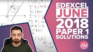 Edexcel Alevel Maths June 2019 Paper 1 Pure Mathematics New Spec Exam Walkthrough [upl. by Eissahc]